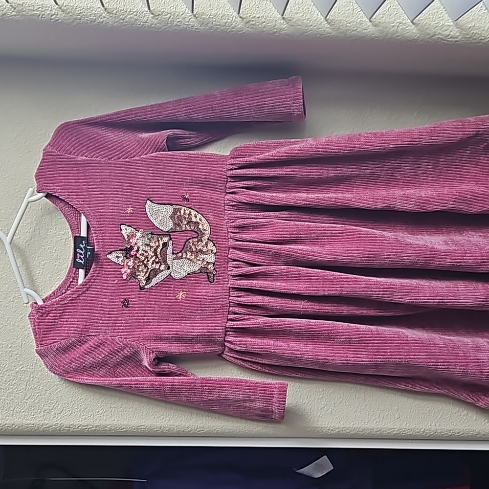 Fox long sleeve dress